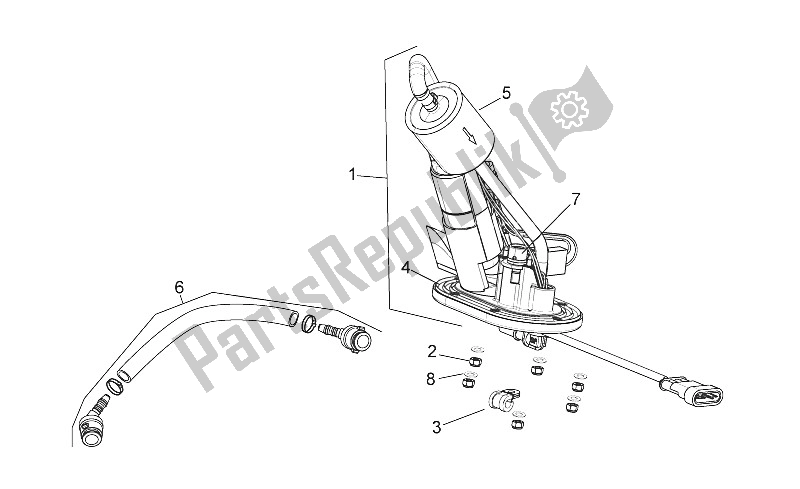 Toutes les pièces pour le Pompe à Essence du Aprilia Shiver 750 EU 2010