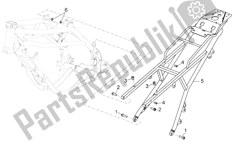 Alle Teile für das Rahmen Ii des Aprilia RX SX 125 2008