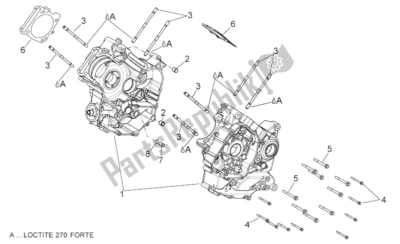 Toutes les pièces pour le Carters I du Aprilia Shiver 750 USA 2011