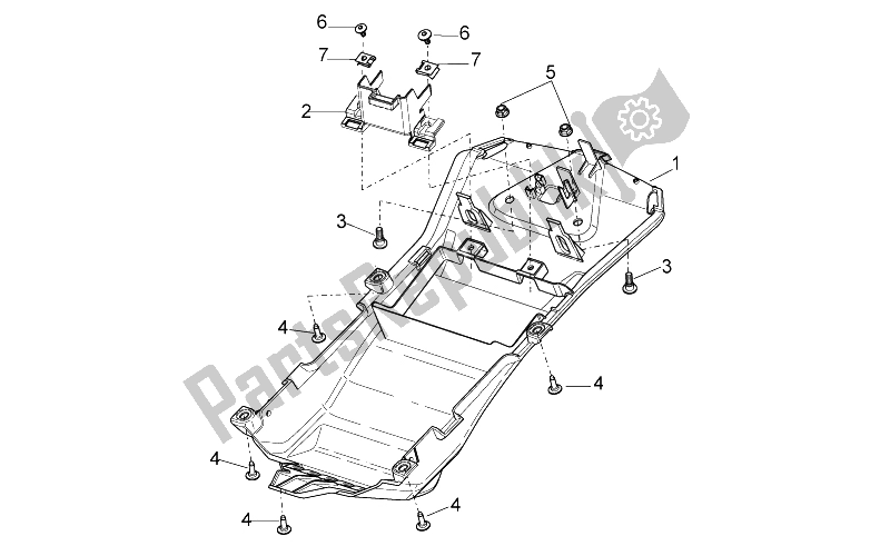 Toutes les pièces pour le Underaddle du Aprilia Tuono V4 1100 Factory 2015