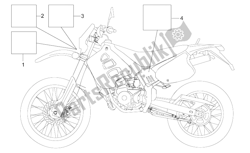Wszystkie części do Zestaw Talerzy Aprilia MX 50 2002