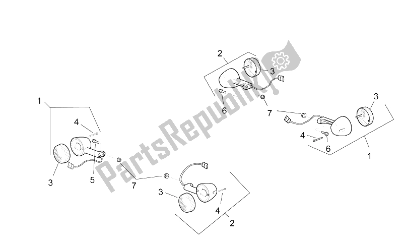 Toutes les pièces pour le Clignotants du Aprilia RSV Mille 1000 2000