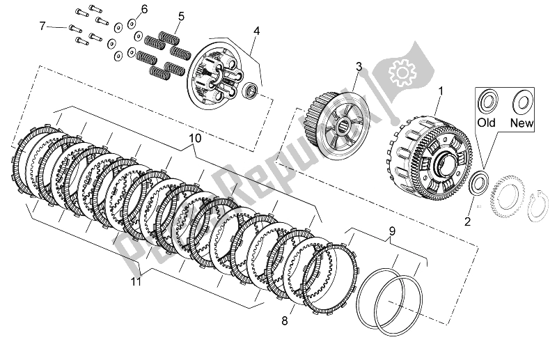 Tutte le parti per il Frizione Ii del Aprilia Dorsoduro 750 ABS 2008