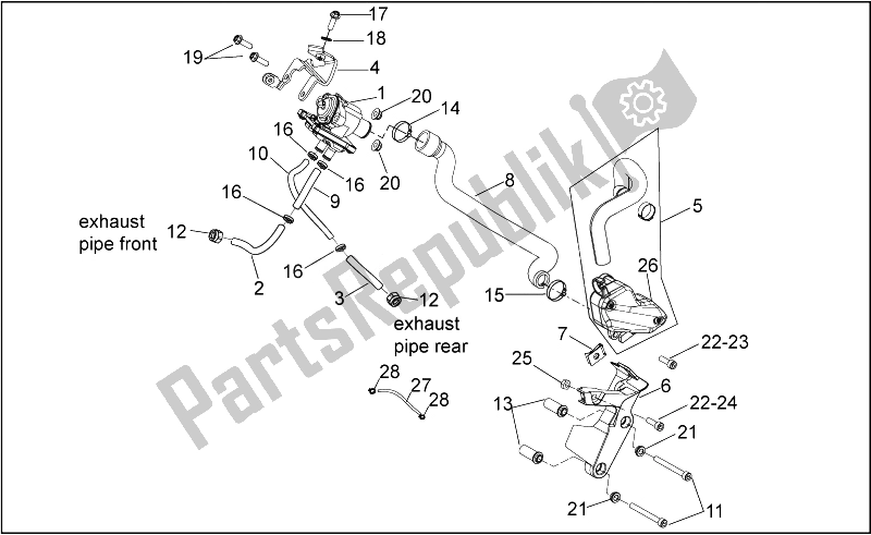 Tutte le parti per il Aria Secondaria del Aprilia RXV SXV 450 550 2008