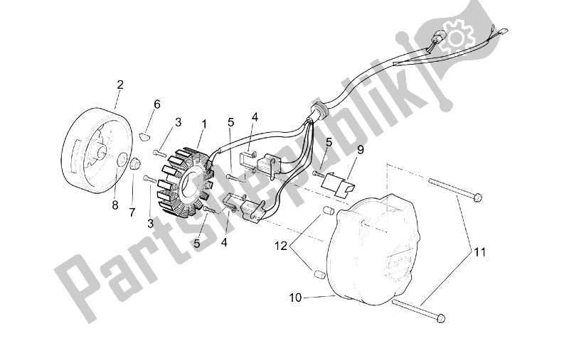 Tutte le parti per il Unità Di Accensione del Aprilia RS 250 1995