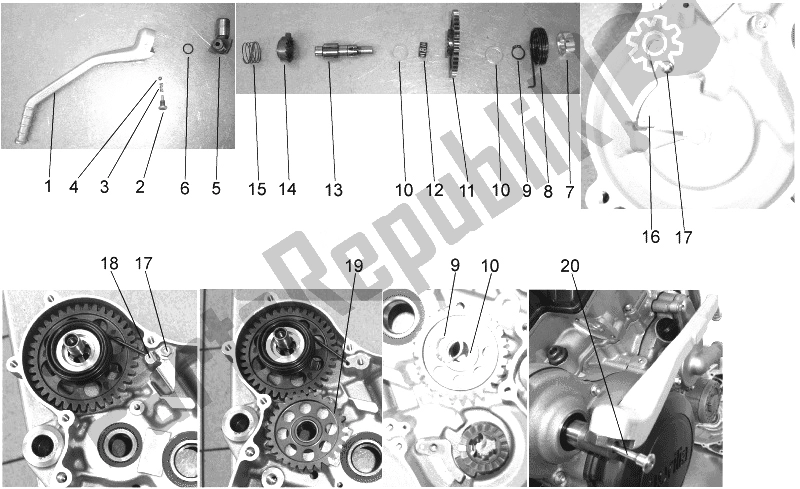 Toutes les pièces pour le Ensemble De Démarrage du Aprilia MXV 450 Cross 2008