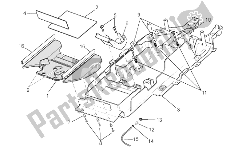 All parts for the Undersaddle of the Aprilia RSV Tuono 1000 2006