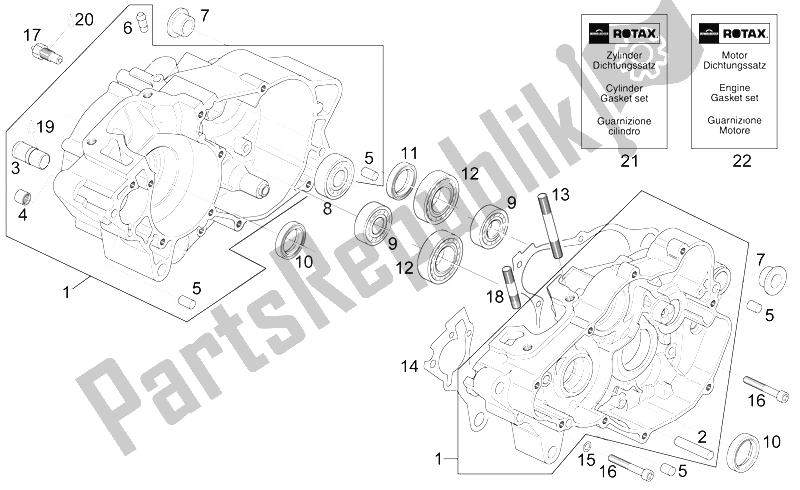 Alle onderdelen voor de Carter van de Aprilia RS 125 1999