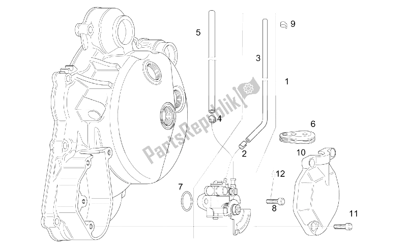 All parts for the Oil Pump of the Aprilia Classic 125 1995