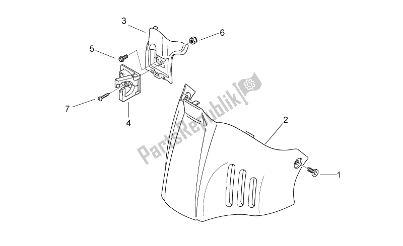 Todas las partes para Cuerpo Central Iii - F. Brd / Hng. C de Aprilia Scarabeo 50 2T 2014