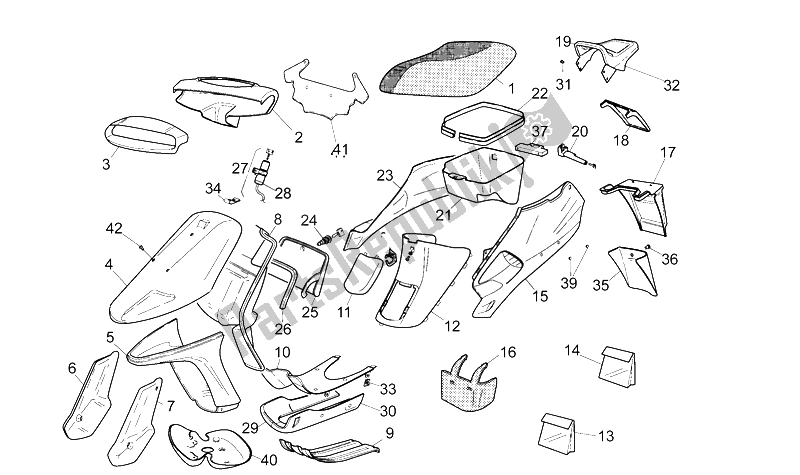 Tutte le parti per il Corpo del Aprilia Amico LX Sport CAT 50 1992