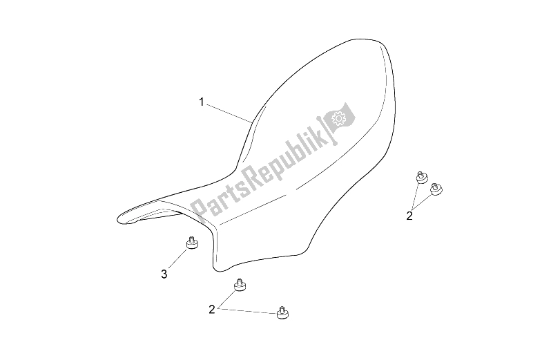 Alle onderdelen voor de Zadel van de Aprilia Dorsoduro 750 ABS USA 2015