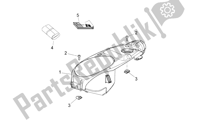 All parts for the Undersaddle of the Aprilia Scarabeo 125 200 IE Light 2009