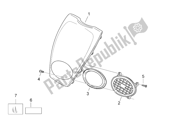 All parts for the Front Body Iii - Front Cover of the Aprilia Scarabeo 50 2T E2 NET 2010