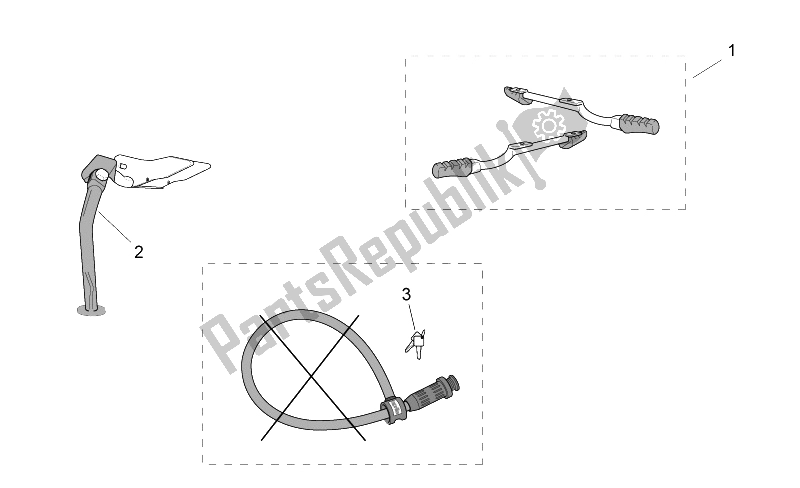 Todas las partes para Acc. - Varios de Aprilia SR 50 H2O 1997