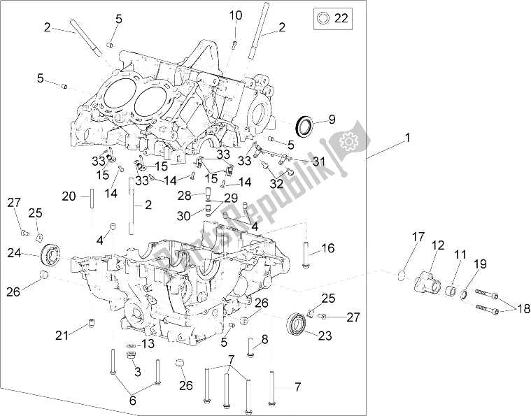 Toutes les pièces pour le Carters I du Aprilia RSV4 Racing Factory L E Europe 1000 2016