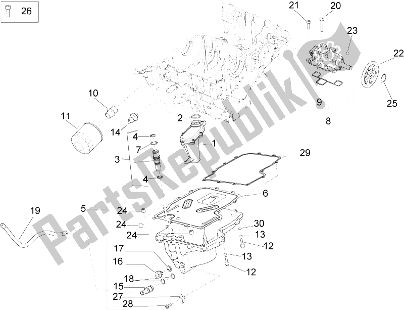 Todas as partes de Lubrificação do Aprilia RSV4 RR Europe 1000 2016