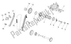 układ rozrządu z tylnym cylindrem