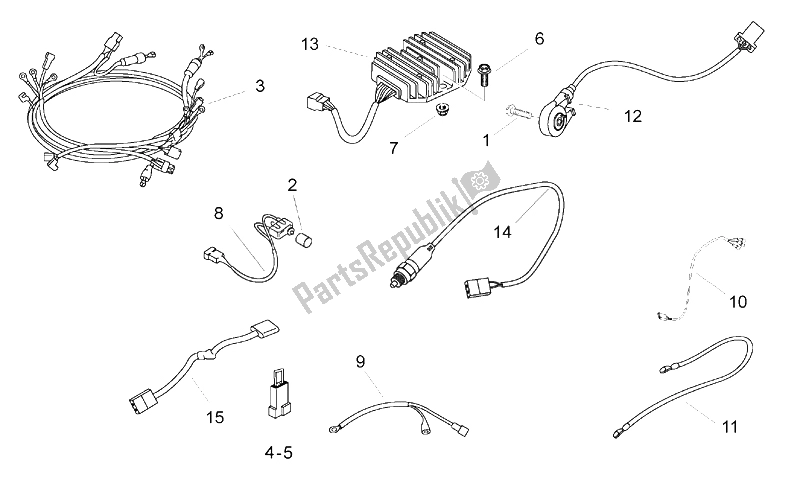 All parts for the Electrical System Ii of the Aprilia Pegaso 650 1997