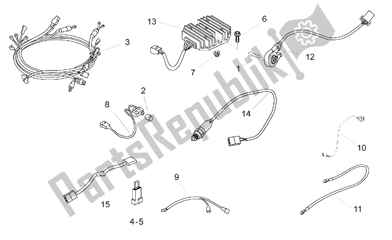 Tutte le parti per il Impianto Elettrico Ii del Aprilia Pegaso 650 1997