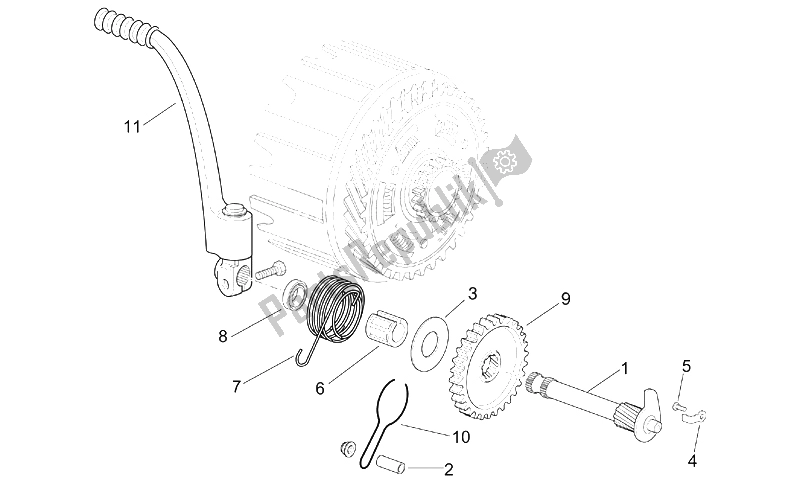 Alle Teile für das Starterbaugruppe des Aprilia RS 250 1995