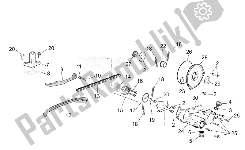 Toutes les pièces pour le La Pompe à Huile du Aprilia Scarabeo 100 4T E3 NET 2010