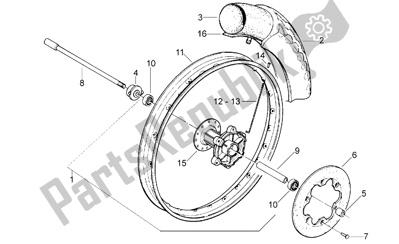 Toutes les pièces pour le Roue Avant du Aprilia Classic 50 1992