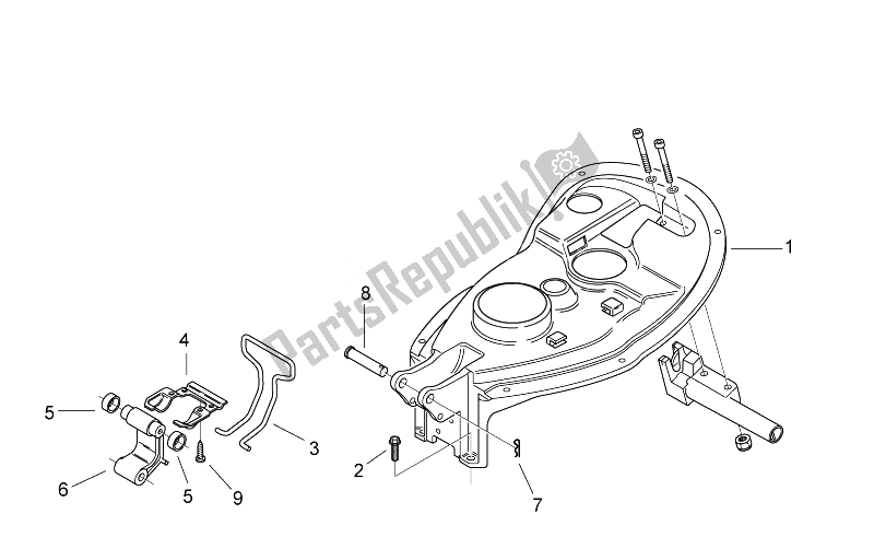 Toutes les pièces pour le Underaddle du Aprilia Scarabeo 50 2T 2014