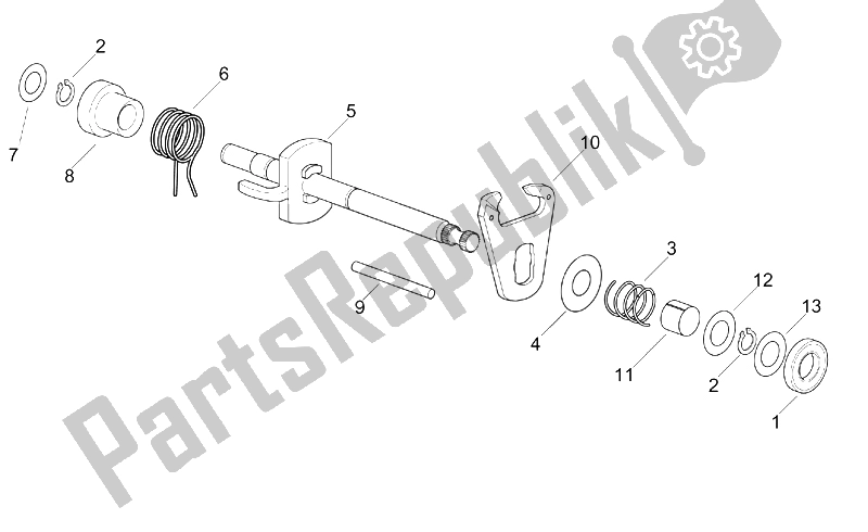 Todas las partes para Selector de Aprilia RX 50 Racing 2003