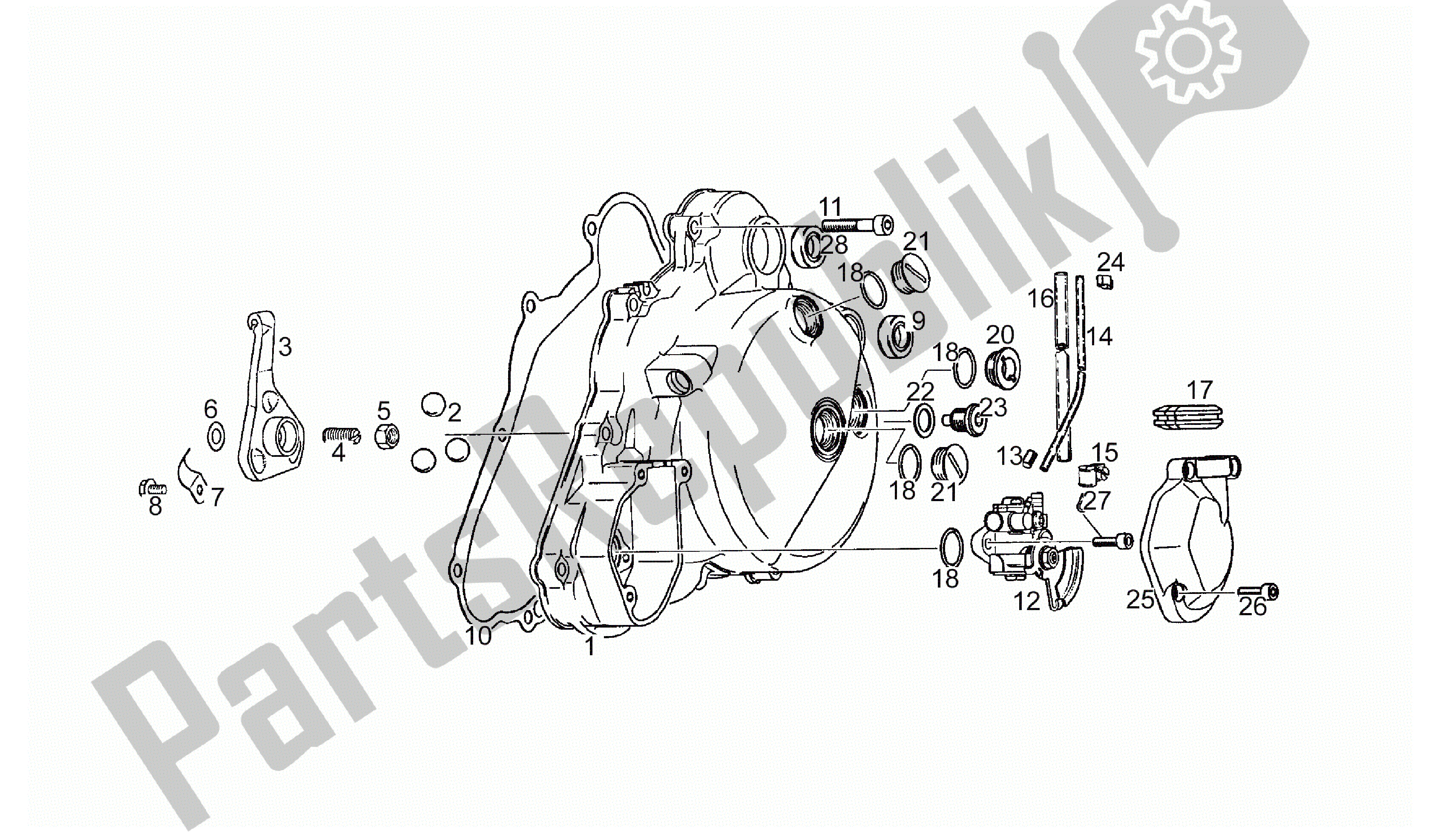 All parts for the Mix Oil of the Aprilia RS 125 1995