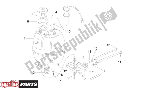 All parts for the Fuel Tank-seat of the Aprilia Amico 505 1996 - 1998