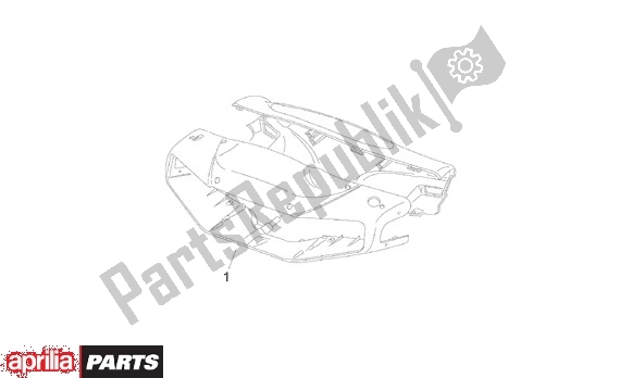 All parts for the Stuurafdekking of the Aprilia Amico 505 1996 - 1998