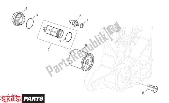 Tutte le parti per il Oliefilterinzet del Aprilia Atlantic 125-200-250 664 2003 - 2005