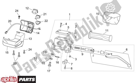 Tutte le parti per il Schakelingen Links del Aprilia Atlantic 125-200-250 664 2003 - 2005