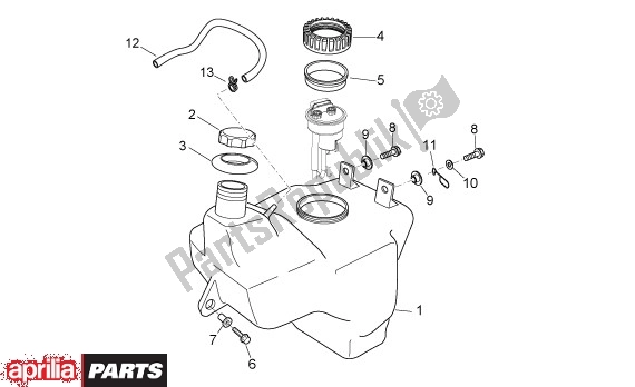 All parts for the Fuel Tank-seat of the Aprilia Atlantic 125-250 EU3 31 2006