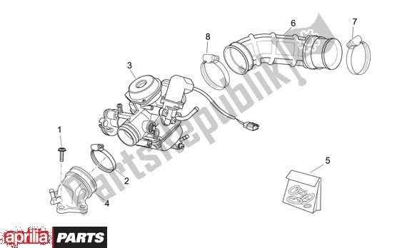 Alle onderdelen voor de Carburateur van de Aprilia Atlantic 125-250 EU3 31 2006