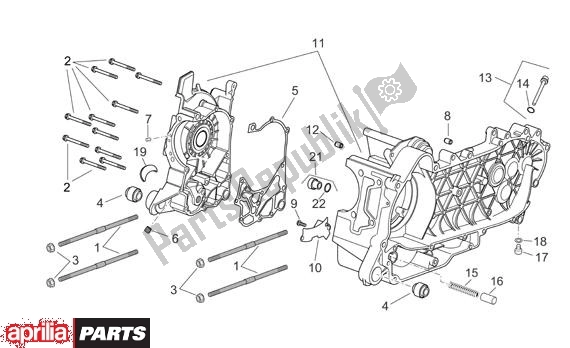 Toutes les pièces pour le Carter du Aprilia Atlantic 125-250 EU3 31 2006