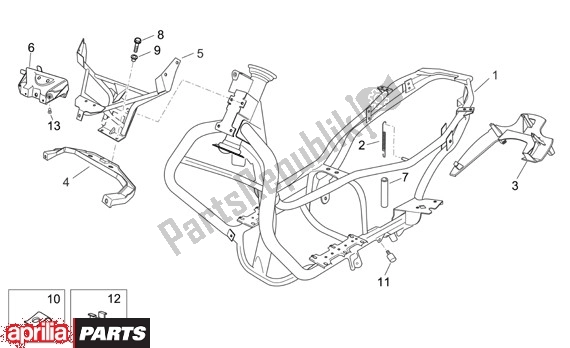 Tutte le parti per il Frame del Aprilia Atlantic 125-250 EU3 31 2006