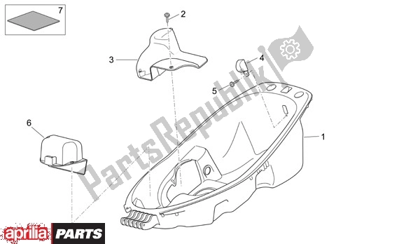 Alle Teile für das Helmbak des Aprilia Atlantic 125-250 EU3 31 2006