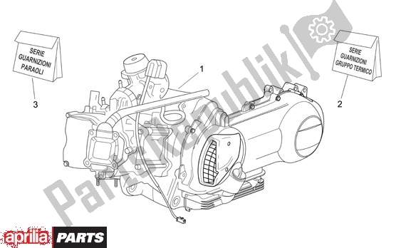 Toutes les pièces pour le Moteur du Aprilia Atlantic 125-250 EU3 31 2006