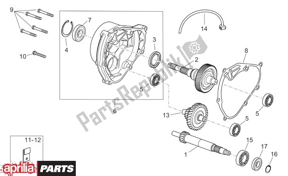 Tutte le parti per il Transmision del Aprilia Atlantic 125-250 EU3 31 2006