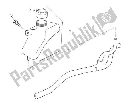 Todas as partes de Tanque De Expansão do Aprilia Atlantic 67 300 2010 - 2011