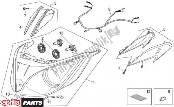 Toutes les pièces pour le Phare du Aprilia Atlantic 67 300 2010 - 2011