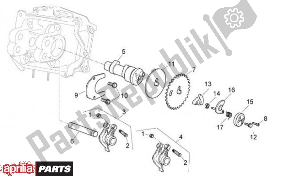 Toutes les pièces pour le Arbre à Cames du Aprilia Atlantic 67 300 2010 - 2011