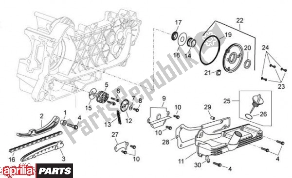 Todas las partes para Bomba De Aceite de Aprilia Atlantic 67 300 2010 - 2011