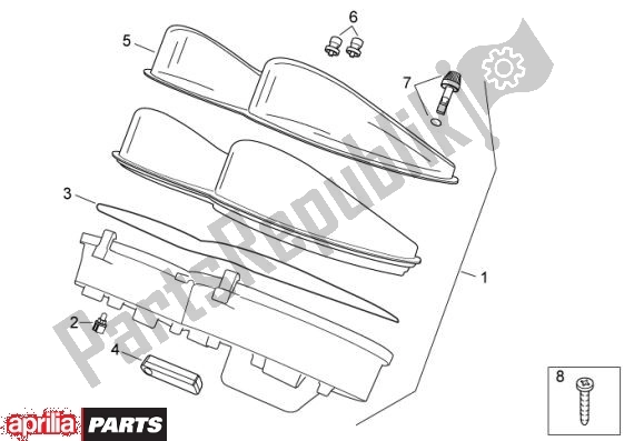 Wszystkie części do Tachometr Aprilia Atlantic 67 300 2010 - 2011