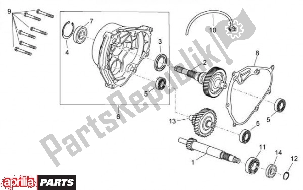 Toutes les pièces pour le Transmision du Aprilia Atlantic 67 300 2010 - 2011