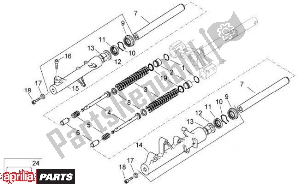 Toutes les pièces pour le Vork Componenten S du Aprilia Atlantic 67 300 2010 - 2011