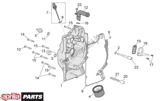 Tutte le parti per il Behuizingsdeksel Rechts del Aprilia Atlantic 680 500 2001 - 2004