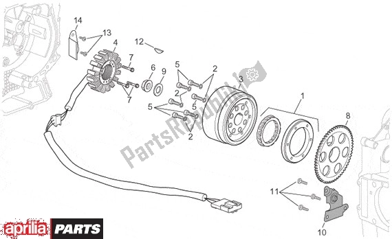 All parts for the Ontstekingssysteem of the Aprilia Atlantic 680 500 2001 - 2004